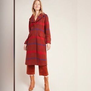 Anthropologie Plaid Jasper Coat (Size Medium)